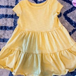 3T cat & jack yellow dress